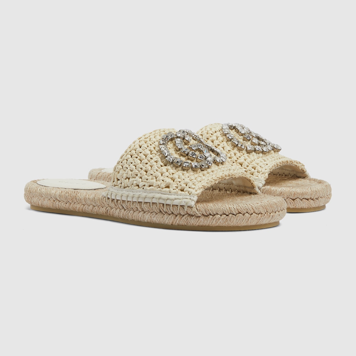Gucci Women’s espadrille with crystal Interlocking G - Image 5